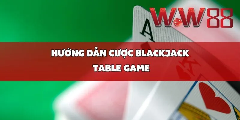 blackjack table game