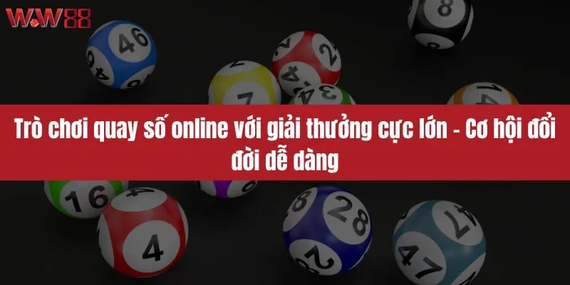 Trò chơi quay số online với giải thưởng cực lớn
